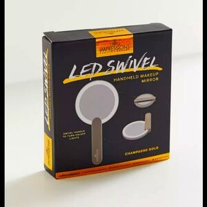 Impressions Hand Held Led Swivel Vanity Mirror